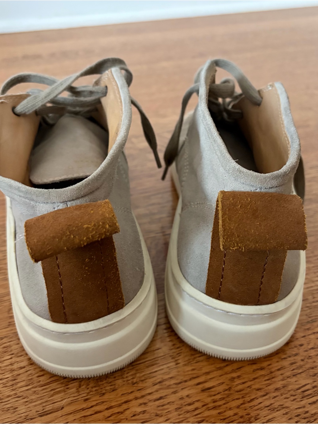 Hudson London “Nagano” Grey Suede Mid-Top Men’s Size 10 Chukka Sneakers Eu43 — image 6 of 8